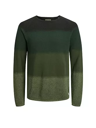 JACK & JONES | Pullover "JJEHILL" | dunkelgrün
